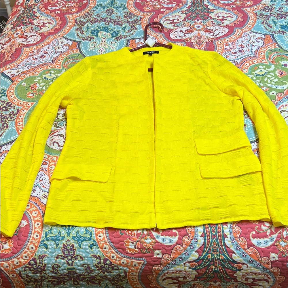 Misook Vibrant Yellow Women's Blazer